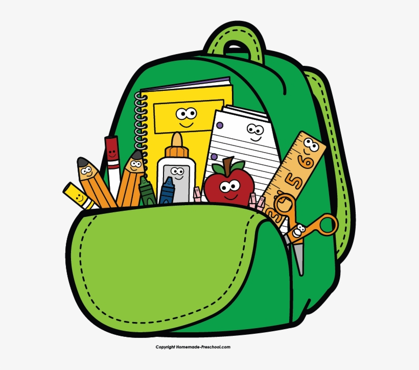 Backpack filled with School Supplies